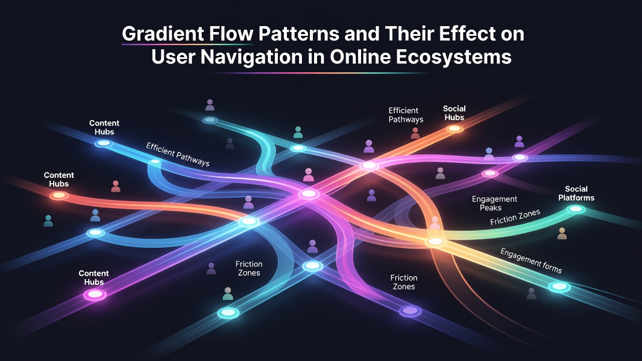 Gradient Flow Patterns and Their Effect on User Navigation in Online Ecosystems
