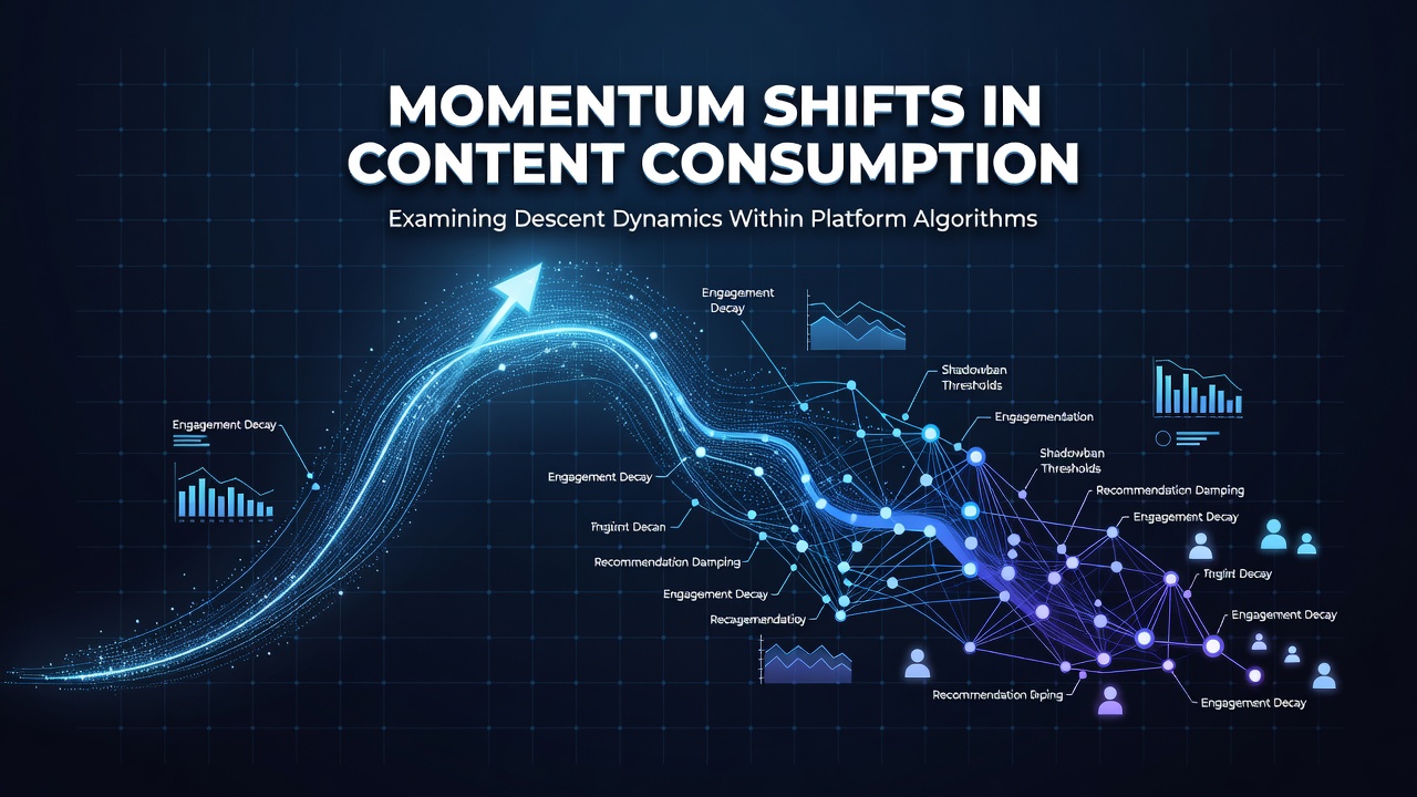 Momentum Shifts in Content Consumption: Examining Descent Dynamics Within Platform Algorithms